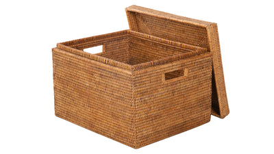 La Jolla Rectangular Rattan Storage Box