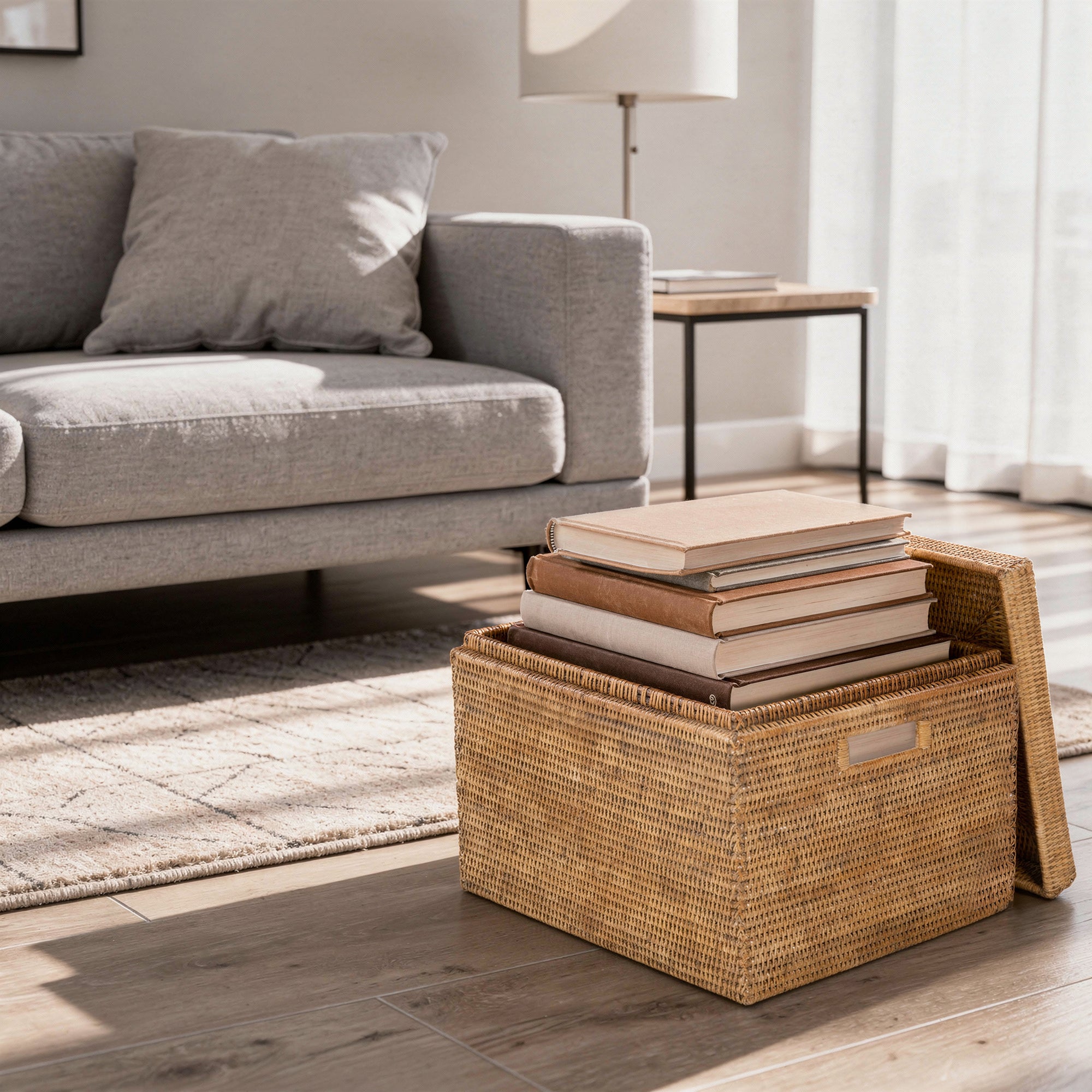 La Jolla Rectangular Rattan Storage Box