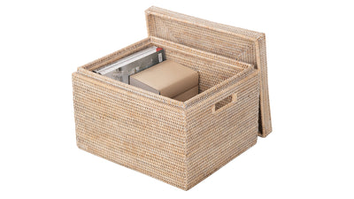 La Jolla Rectangular Rattan Storage Box