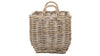 Kobo Rectangular Storage Basket, Large, Gray-Brown
