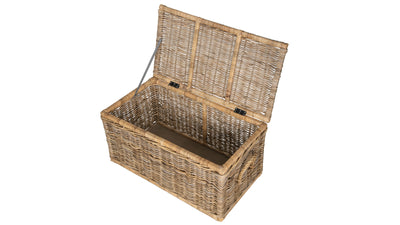 Rattan Kobo Decorative Storage Trunk with Lid, Natural