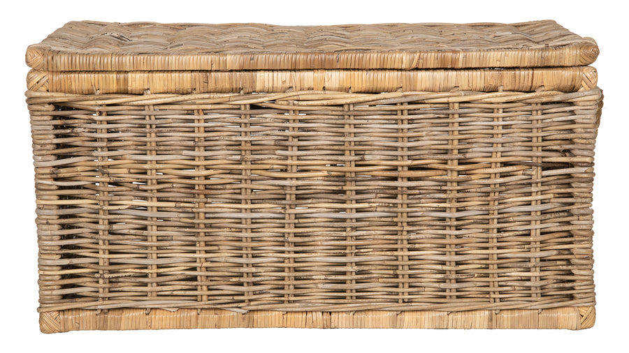 Rattan Kobo Decorative Storage Trunk with Lid, Natural