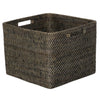 Loma Decorative Square Rattan Storage Basket with Handles