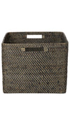 Loma Decorative Square Rattan Storage Basket with Handles