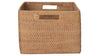 Loma Rectangular Decorative Rattan Storage Basket with Handles