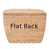 Oval Seagrass Wall Trunk, Storage Basket with Lid, Natural