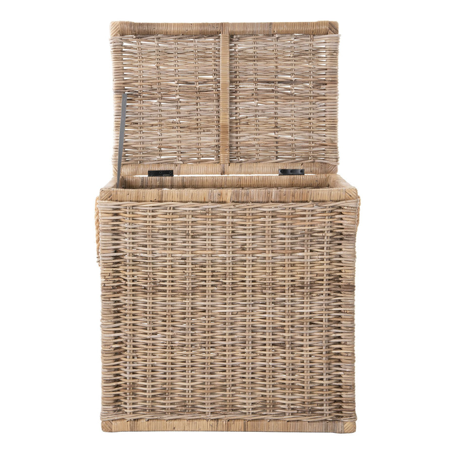Rattan Kobo Decorative Storage Trunk with Lid, Tall Size