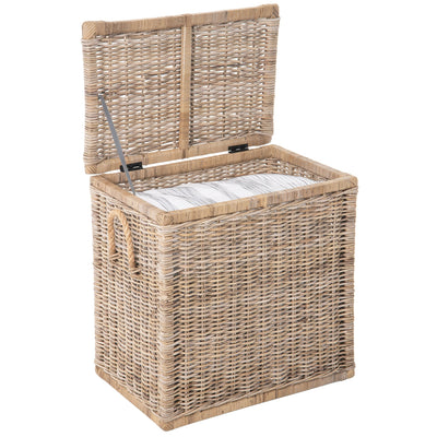 Rattan Kobo Decorative Storage Trunk with Lid, Tall Size