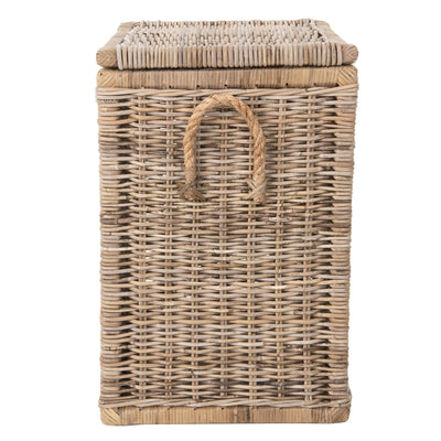 Rattan Kobo Decorative Storage Trunk with Lid, Tall Size