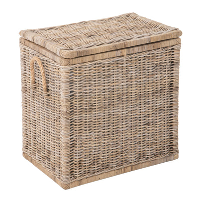 Rattan Kobo Decorative Storage Trunk with Lid, Tall Size