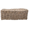 Kobo Rattan Rectangular Lidded Storage and Underbed Basket, Organizer Box, 3 Sizes