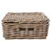 Kobo Rattan Rectangular Lidded Storage and Underbed Basket, Organizer Box, 3 Sizes