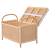 Rattan Trunk Bench with Removable Seat Cushion and Underseat Storage - Small, For Kids