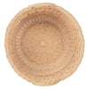 Wave Natural Rattan Basket with Handles - Elegant Braided Weave