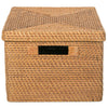 Loma Rectangular Rattan Storage Box and Decorative Storage Basket