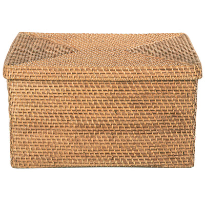 Loma Rectangular Rattan Storage Box and Decorative Storage Basket