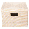 Loma Rectangular Rattan Storage Box and Decorative Storage Basket