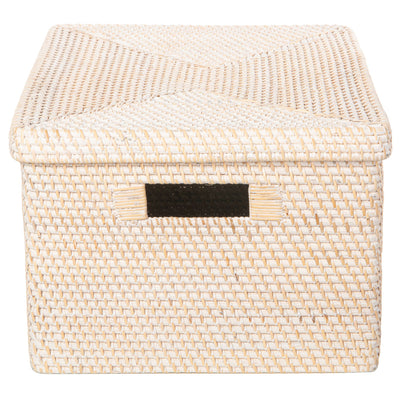 Loma Rectangular Rattan Storage Box and Decorative Storage Basket