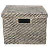 Loma Rectangular Rattan Storage Box and Decorative Storage Basket