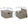 Loma Rectangular Rattan Storage Box and Decorative Storage Basket