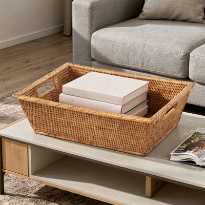 La Jolla Rectangular Multi Purpose Shelf and Storage Basket, Large