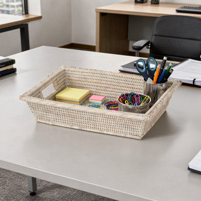 La Jolla Rectangular Multi Purpose Shelf and Storage Basket, Small