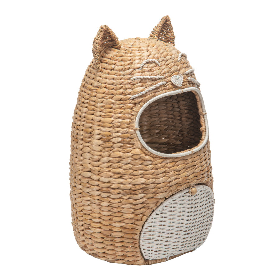 Seagrass Cat Toy Storage Basket, Natural Color