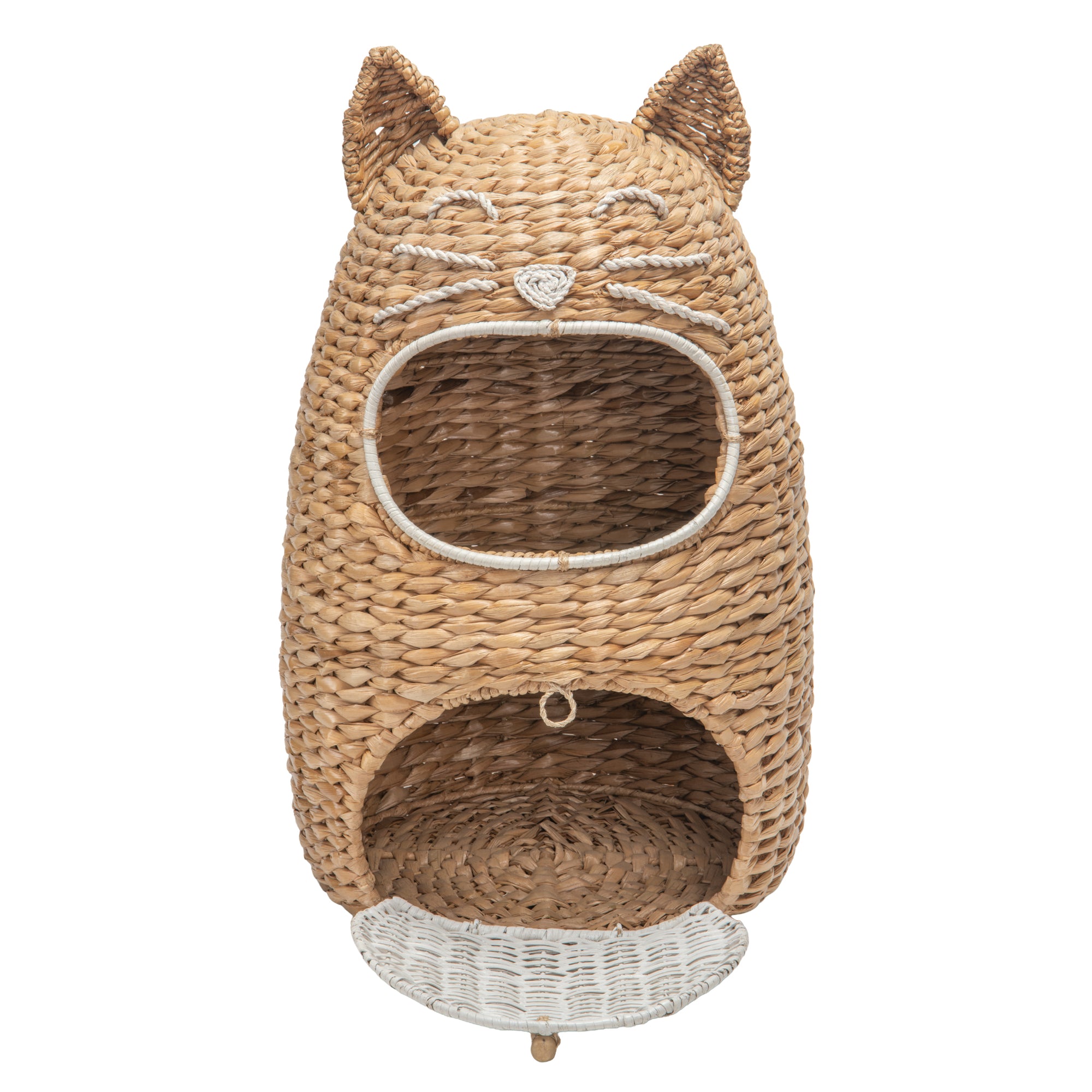Seagrass Cat Toy Storage Basket, Natural Color
