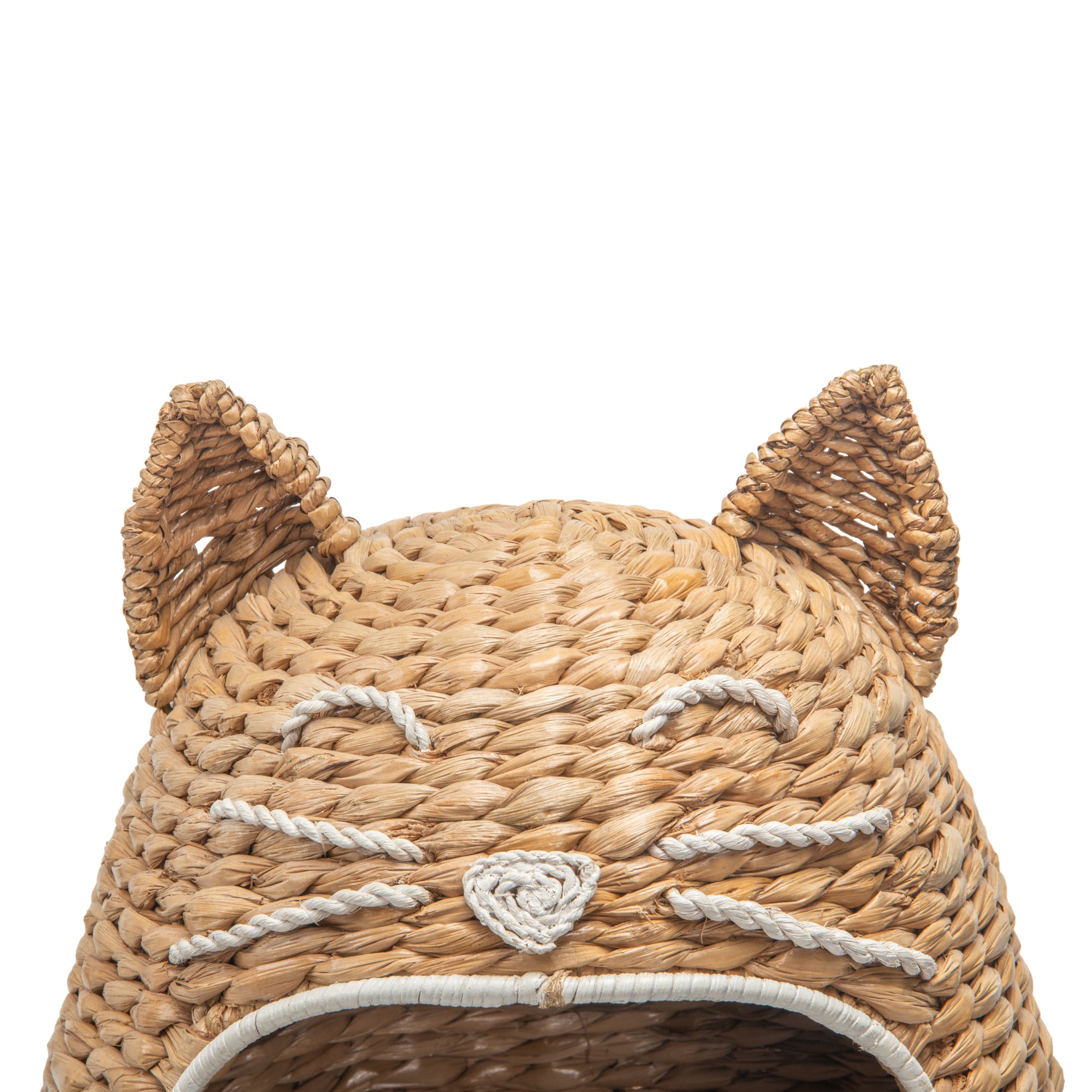Seagrass Cat Toy Storage Basket, Natural Color
