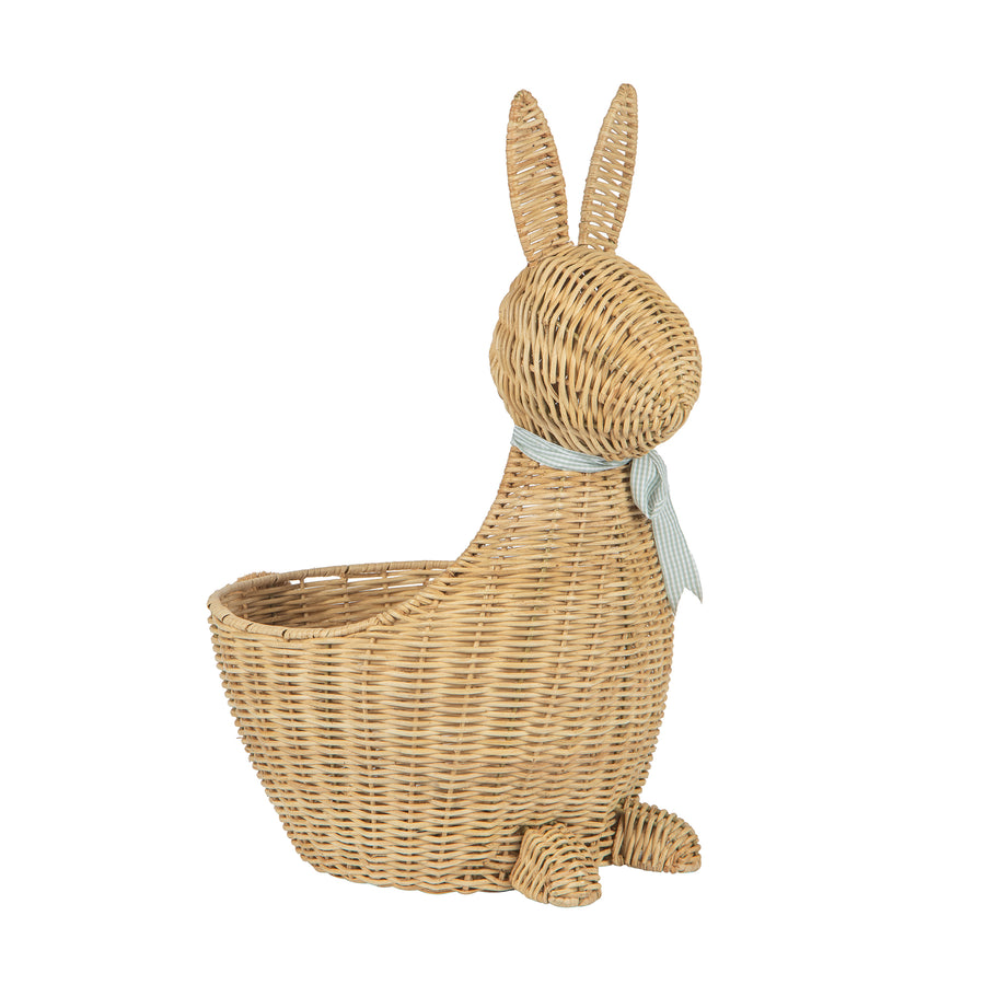 Wicker Bunny Decorative Storage and Toy Basket, Natural