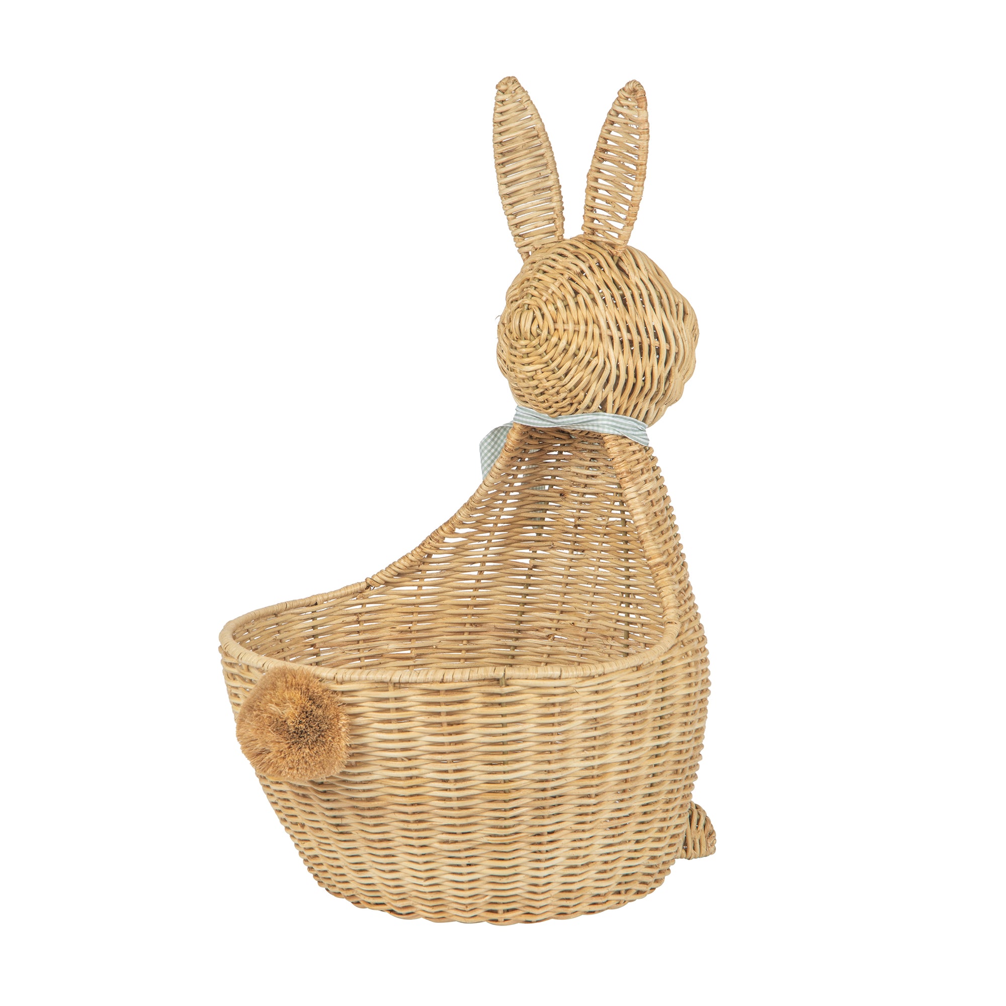 Wicker Bunny Decorative Storage and Toy Basket, Natural