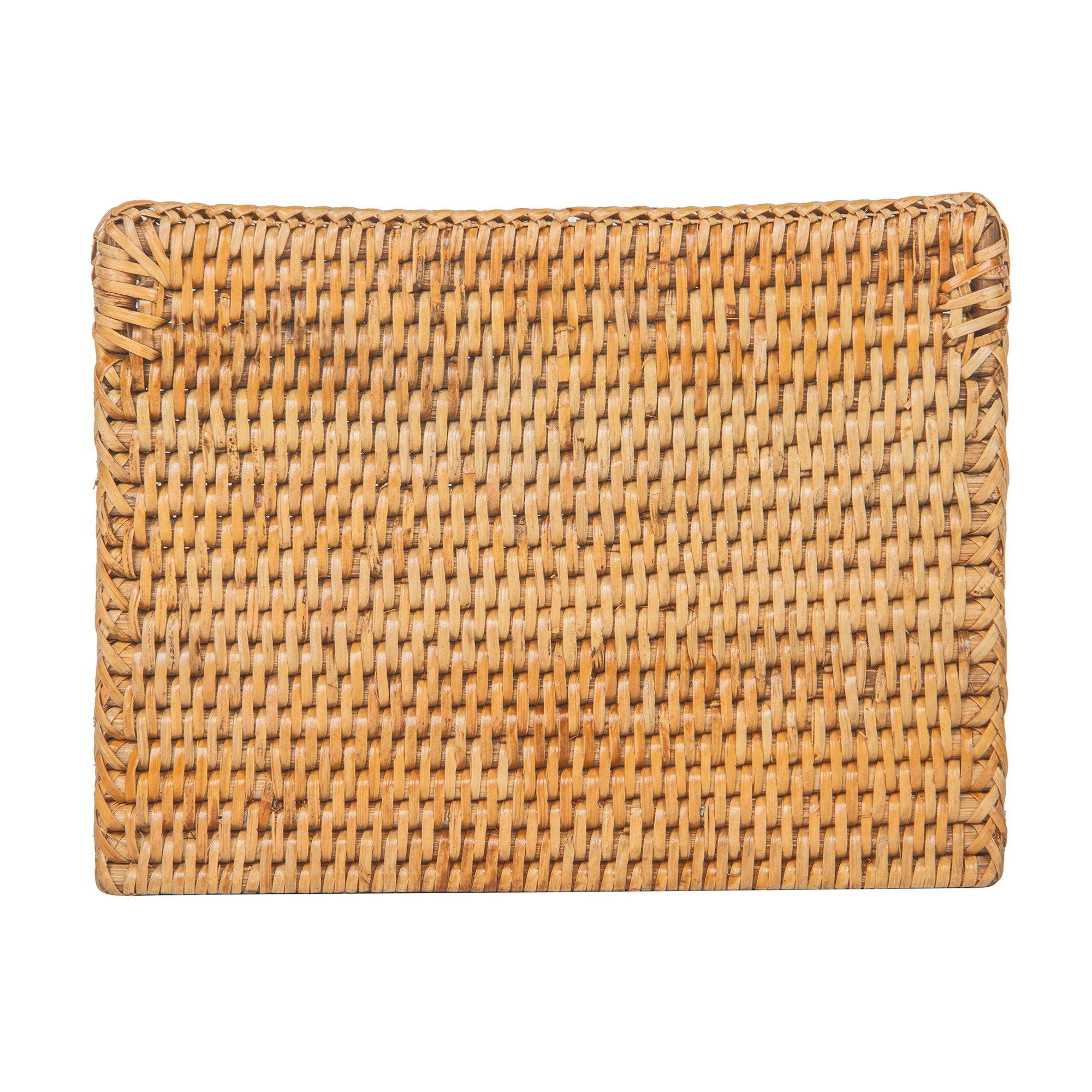 La Jolla Rattan Desk Organizer & Amenity Tray, Honey-Brown