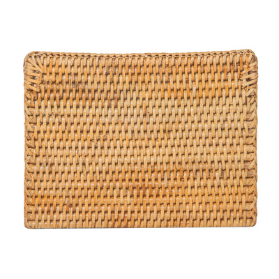 La Jolla Rattan Desk Organizer & Amenity Tray, Honey-Brown