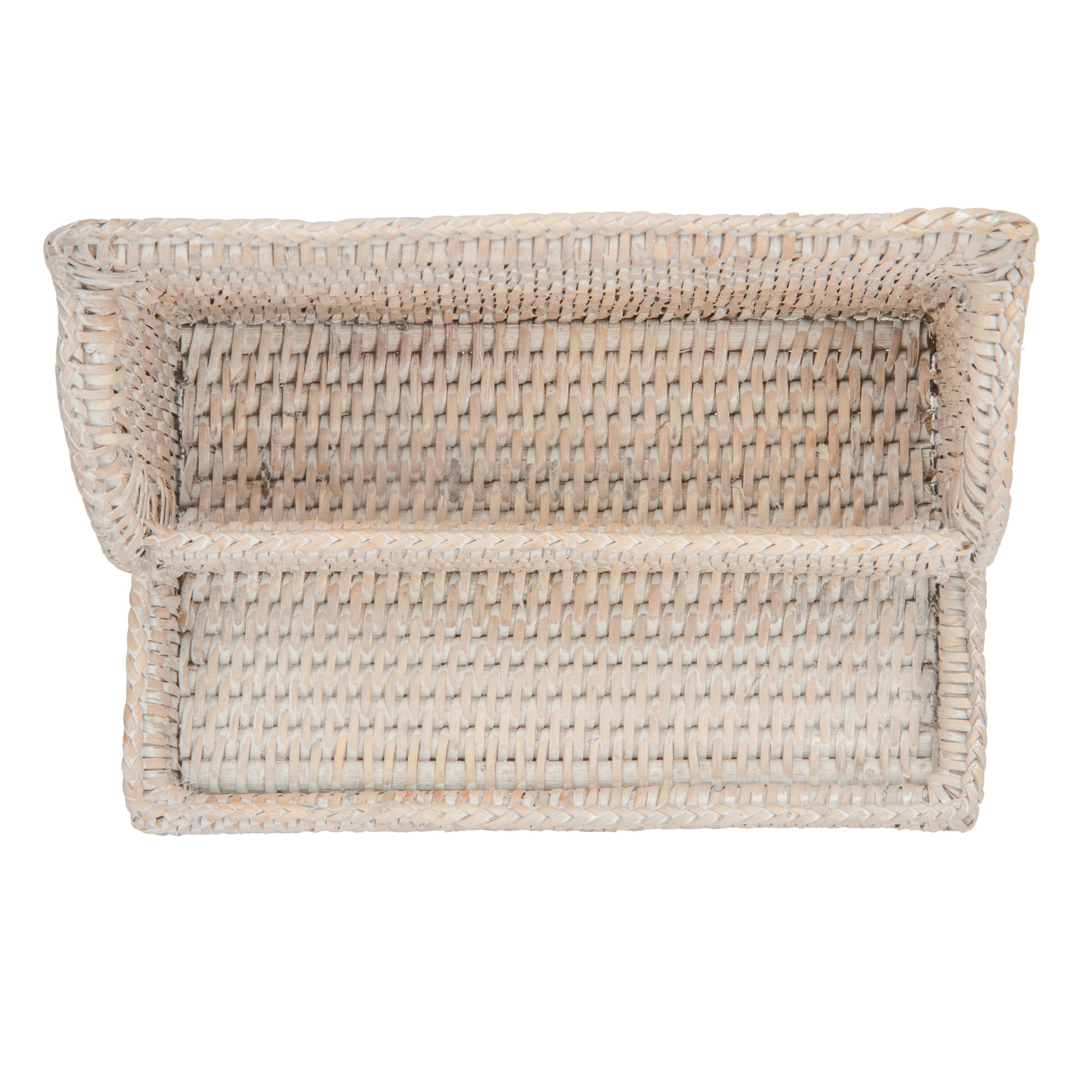 La Jolla Rattan Desk Organizer & Amenity Tray, Honey-Brown