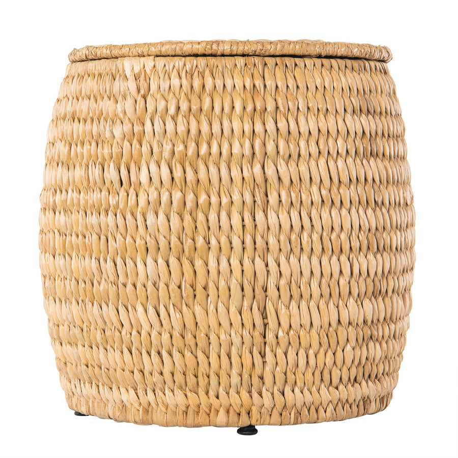 Barrel Sea Grass Decortive Storage Stool & Side Table, Natural