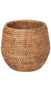 La Jolla Coco Rattan Planter and Bowl