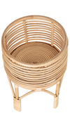 Rattan Indoor Plant Stand, Small, Natural