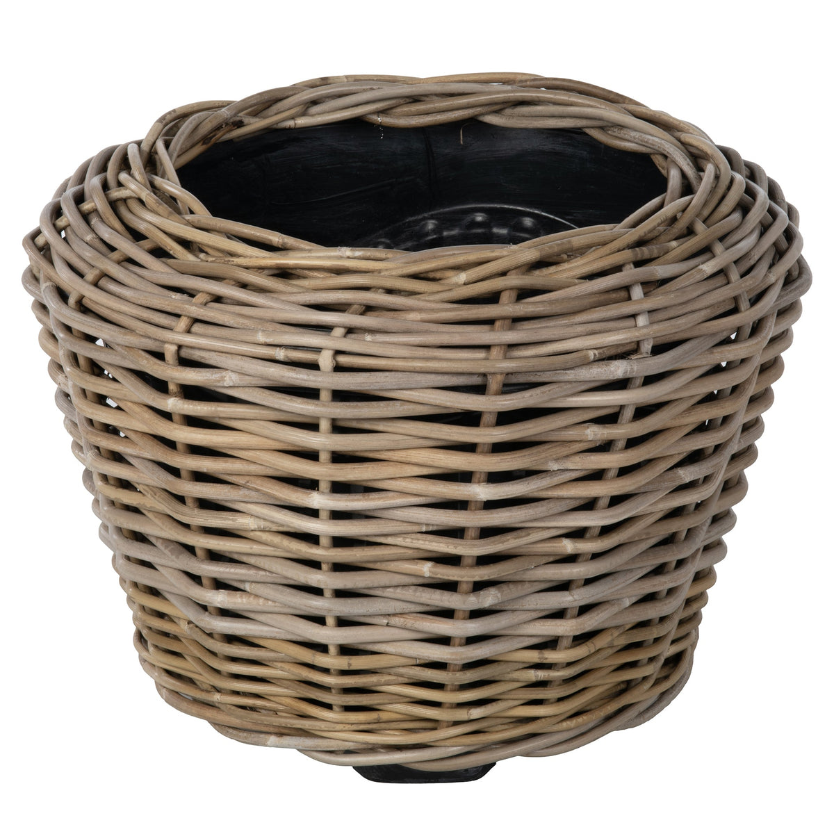 wicker plant pot Kouboo Rattan Kobo Indoor & Outdoor Planter Basket with Plastic Pot, Large