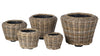 Rattan Kobo Indoor & Outdoor Planter Basket with Plastic Pot