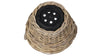 Rattan Kobo Indoor & Outdoor Planter Basket with Ear Handles & Plastic Pot