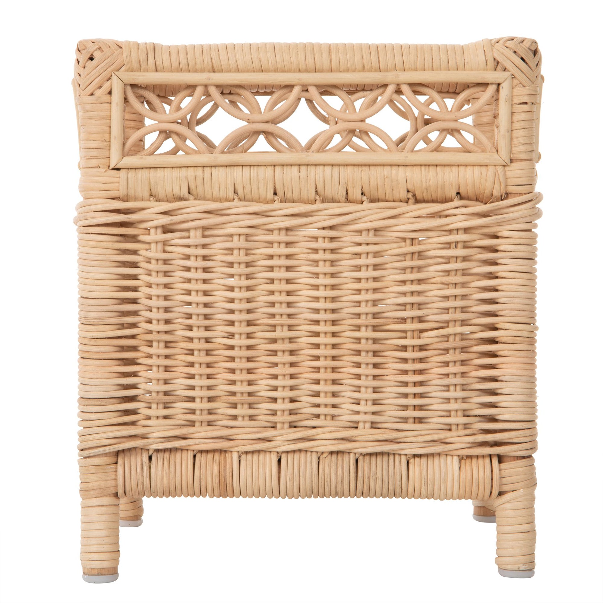 Square Rattan Planter Stand - for Indoor Plants
