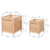 Square Rattan Planter Stand - for Indoor Plants