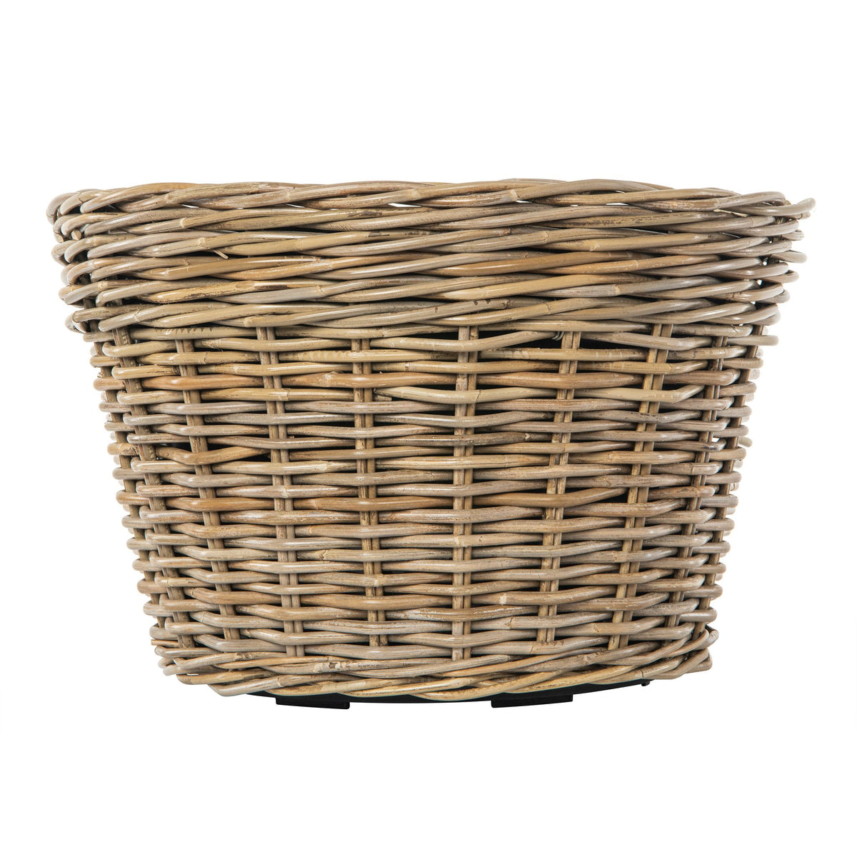 basket planter pot Kouboo Rattan Kobo Conical Indoor & Outdoor Planter Basket with Plastic Pot