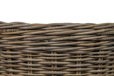 Rattan Kobo Classic Cylinder Indoor & Outdoor Planter Basket, Gray-Brown