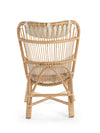 Rattan Loop Lounge Chair with Seat and Head Cushion