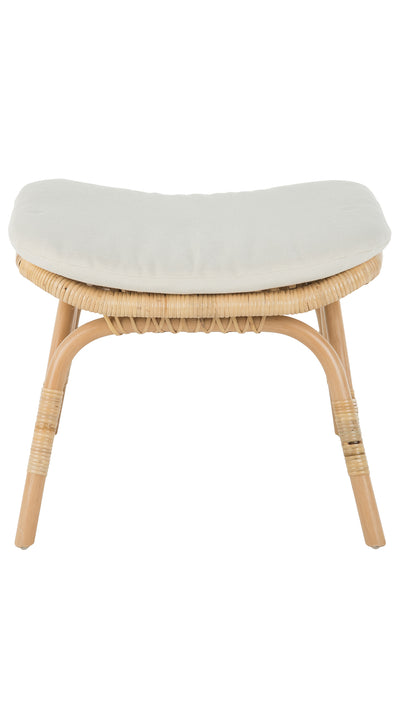 Rattan Loop Foot Stool and Ottoman