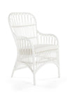 Rattan Loop Armchair with Seat Cushion, Set of 2 Chairs