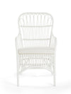 Rattan Loop Armchair with Seat Cushion, Set of 2 Chairs