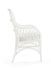 Rattan Loop Armchair with Seat Cushion, Set of 2 Chairs