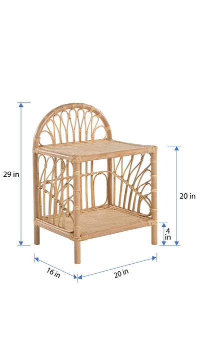 Rattan Loop Nightstand